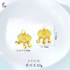 Colgante Hueco de Oro Antiguo Bolsa de la Suerte Calabaza Nube Auspiciosa Candado Rellenito Fortuna Candado de Paz Colgante de Collar Colgante para Bebés Niños