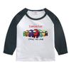 Camiseta de manga comprida para meninos e meninas outono novo infantil casual blusa de base primavera e outono roupas de algodão infantis