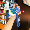 Llavero colgante de ramo de lana para el Día del Maestro, un accesorio de bolso de ramo de rosas, regalo para maestros durante la temporada de regreso a clases