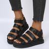 Novedad Verano 2024 Sandalias para Mujer Tallas Grandes Hebilla Casual Zapatos de Playa Plataforma Transfronterizo Tallas Grandes Planas Sandalias Martin