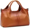 2023 Nova Bolsa Feminina Casual Popular de Grande Capacidade Transfronteiriça Casual e Mais Fácil de Combinar Bolsa de Ombro Transversal de Couro Macio