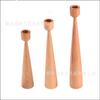 Candelabro de madera para decoración del hogar, romántico, europeo, sencillo, pastoral, retro, candelabro de haya
