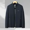 Chaqueta de best-seller transfronteriza para hombre, nueva chaqueta cortavientos antiarrugas de primavera y otoño estilo business casual con cuello alto
