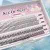 Pelo de Hada Tipo Cola de Pez A Cabello Mixto Pestañas Postizas Naturales Suaves Segmentadas Cinco Filas Pestañas Injerto Plantación Pestañas