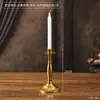 Portavelas Retro Estilo Europeo para Crear Ambiente, Accesorios para Cena Romántica a la Luz de las Velas, Portavelas Base para Uso Doméstico