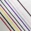 Fornecimento direto da fábrica cadarço redondo colorido cadarço para tênis de corrida artesanato diy cinto corda para brinquedo corda para joias atacado
