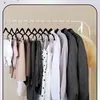 Clip Antideslizante para Pantalones Colgador de Falda Multifuncional con Clip Colgador de Pantalones de Terciopelo Dorado Colgador de Plástico Colgador de Exhibición para Tienda de Ropa Fábrica