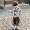 Conjunto Nezha para Meninos Primavera e Outono 2026 Novo Estilo Moletom Nezha Infantil Roupa de Primavera Estilosa para Bebê Conjunto Esportivo de Duas Peças