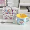 Taza de Cerámica Linda Crayon Shin Vaso de Agua para Niños con Escala Taza para Café en Pareja Desayuno Regalo de Cumpleaños