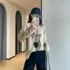 Camiseta de Manga Larga Suave y Amigable con la Piel con Estampado de Perro Salchicha y Gafas de Sol Divertidas Retro para Mujer 2026 Otoño Invierno Nuevo