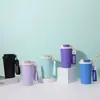 Taza de lirio del valle de alto valor, taza aislada de acero inoxidable 316, adecuada para uso en el hogar y la oficina, con correa para llevar, taza de café, taza de agua personalizable para regalo.