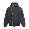 Nova Jaqueta de Algodão Masculina Street Style Inverno 2025, Cardigã com Tratamento Anti-Amasso, Casaco de Algodão com Capuz Jovem e Moderno 06