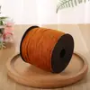 Pulseira de corrente de corda trançada monocromática de 2 mm com contas, corda para decoração DIY