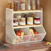 Estante de almacenamiento de cesta de verduras estante de almacenamiento de verduras de cocina cesta de almacenamiento de hierro forjado cesta de almacenamiento de encimera de frutas y verduras para el hogar