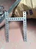 Plancha plana galvanizada placa de acero perforada conexión de sujeción soporte de conexión barra recta ampliada engrosada barra de acero plana barra de tensión viga transversal de estante para el hogar