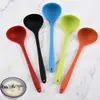 Venta al por mayor de fábrica utensilios de cocina de silicona cuchara de sopa filtro para olla caliente sopa papilla sopa casera cuchara de sopa de silicona al por mayor