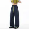 Roupas de trabalho masculinas de seda gelada para esportes ao ar livre, secagem rápida, calças casuais largas de perna larga para o verão 2026
