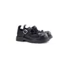 Zapatos Mary Jane de Estilo Británico Retro Sgirl Twtw para Mujer 2026 Nuevos Zapatos de Cuero Negros con Velcro de Suela Gruesa