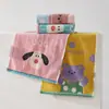 Toalla infantil para lavado de cara, uso doméstico, absorbente, algodón puro, engrosada, toalla de rizo jacquard de dibujos animados, toalla de mano para jardín de infantes