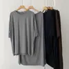 Una bendición para los perezosos: conjunto casual de verano, ligero, cómodo y fácil de llevar, sensación relajada, conjunto de dos piezas de camiseta de manga corta + falda con buena caída