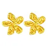 Colar Transfronteiriço de Flores Novo em Aço Titânio Aço Inoxidável Corrente Feminina para Clavícula Joia de Moda de Luxo Leve Dourada