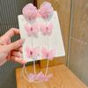 Nueva horquilla trenzada con cadena de perlas de mariposa hecha a mano estilo antiguo para niña, diadema de cuentas con flor para la cabeza de hada princesa