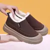 Zapatos de Hombre 2025 Invierno Nuevo Estilo Forrados de Felpa Engrosados Cálidos Botas de Hombre Botas de Nieve Suela Gruesa Suaves de Una Sola Pierna Zapatos de Algodón para Hombre