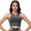 Moda Verão Nova Top Jeans Modelador para Usar por Cima Yoga Esportes Fitness Absorvente de Suor Respirável Regata Curta Racer