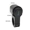 Luz externa da motocicleta LED holofote longe e perto integrado da motocicleta da motocicleta farol três contas modificado farol farol