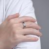 Anillo retro con patrón de hierba Fog Lin Tang para hombres y mujeres, anillo para dedo índice masculino antiguo, regalo, ventas directas de fábrica