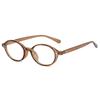 Gafas retro artísticas estampado de leopardo cara pequeña deseo puro gafas lisas versátiles gafas nerd temperamento femenino suave