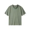 Suministro transfronterizo 180g refrescante cuello en V manga corta hombre transpirable secado rápido verano nuevo talla grande camiseta de media manga