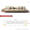 Sofá de madeira maciça estilo japonês com estética de madeira natural, design Wabi-Sabi, luxo leve, adequado para hotéis boutique, vilas e espaços de design; um sofá seccional minimalista