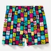 Calça Seta Roupa Íntima Masculina Algodão Tecido Solta Respirável Calça de Dormir Casa Tamanho Plus Shorts Boxer