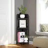 Estantería de Esquina Transfronteriza, Estante de Almacenamiento de Esquina Multicapa para Baño, Sala de Estar, Dormitorio, Estantería de Esquina con Persianas, Estantería
