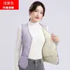 2025 Novo Estilo Colete de Veludo de Cordeiro Espessado para Mulheres Outono e Inverno Colete Curto Slim Colete Interno Quente