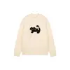 Blusas de Inverno Amybaby para Meninas 2025 Novo Gola Redonda Engrossada Gato Cor Lisa Desenho Animado Suéter Pulôver