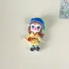 Cartão Pequeno Desenho Animado Menina Lírio DIY Cola de Creme Acessórios de Resina Capa de Celular Grampo Ímã de Geladeira Material para Joias Lote