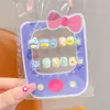 Joias de Mão com Unhas Vestíveis para Crianças Acessórios de Luxo para Meninas Pontas de Unha e Acessórios Adesivos Fofos de Desenho Animado Meninas Doce Presentes