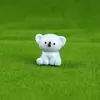 Micro-Paisaje de Musgo Creativo DIY Accesorios de Resina, Figuras de Animales Conejo y Oso, Adornos Decorativos de Resina