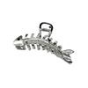 2023 versión coreana del nuevo clip de metal con personalidad de red roja de hueso de pescado para la parte posterior de la cabeza, accesorios para el cabello para mujer, suministro de comercio exterior al por mayor
