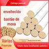 Bastões de Moxa Pura para Moxabustão, Bastões de Moxabustão, Pilares de Moxa, Artemísia Pura, Produtos de Moxa Envelhecida por Dez Anos, Atacado de Bastões de Moxa Dourada a Granel