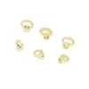 Preservação de cor 18k ouro furo duplo ponta torcida argola de salto fechada furo nariz de porco fio de conta pulseira colar joias DIY acessórios