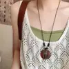 Collar Largo con Borla de Cuentas Estilo Étnico Bohemio para Mujer Cadena para Suéter Retro Accesorios de Nuevo Estilo Festivo 2025