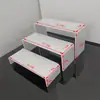 Adornos de Mesa de Postre de Ondas de Agua Soporte de Exhibición de Acrílico Soporte para Snacks de la Hora del Té Soporte para Cupcakes Comida Fría Descanso para el Té