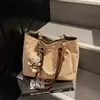 Bolso de Mujer Primavera Nuevo Estilo Versátil Estilo Oficina Cadena de Perlas Gran Capacidad Bolso Tote Casual de Hombro