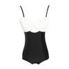 Traje de baño para mujer, estilo coreano, sexy, con efecto push-up, que cubre el vientre, ajustado, con pecho pequeño, estilo hada, conservador.