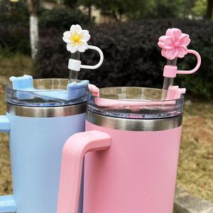 Flower Straw Tip Covers Gift for Party Decor