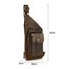 Bolsa de Peito Masculina Antifurto Bolsa Masculina Atacado Novo Estilo Coreano Estilo de Rua Africano Bolsa de Ombro Único Bolsa Transversal para Viagem de Negócios