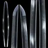 Acero T10 Cubierto de Tierra, Espada Japonesa con Filo Quemado, Hoja de Espada Desnuda, Espada Larga Samurai, Hamon Templado con Arcilla, Sin Filo